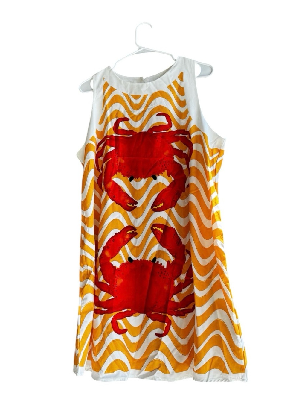 L Lightweight Cute Crab Dress Mini New no Tags